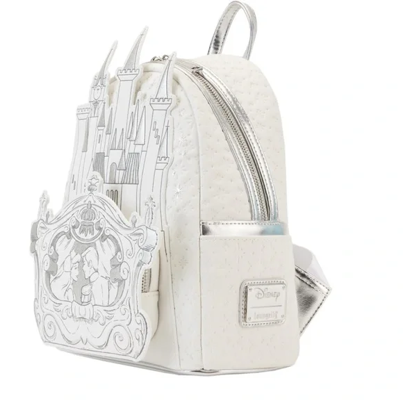 Loungefly White and Gray Castle Backpack - Picture 7 of 7
